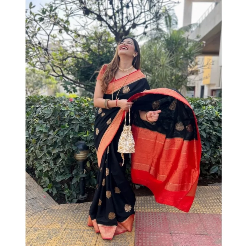 54456633812_9bf46d3f29_o_d-1000x1000-1.webp Generic Women's Silk Printed Saree With Unstitched Blouse 5.5Mtr (Black-Red)