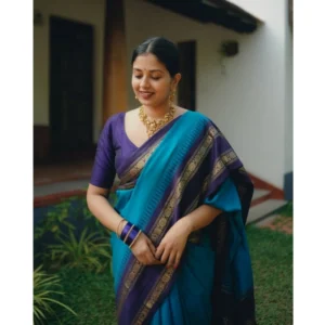 54456634112_350be22ae8_o_d-1000x1000-1.webp Generic Women's Silk Printed Saree With Unstitched Blouse 5.5Mtr (Blue)