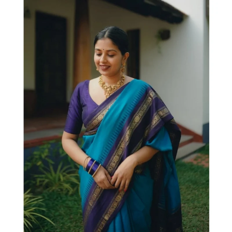 54456634112_350be22ae8_o_d-1000x1000-1.webp Generic Women's Silk Printed Saree With Unstitched Blouse 5.5Mtr (Blue)