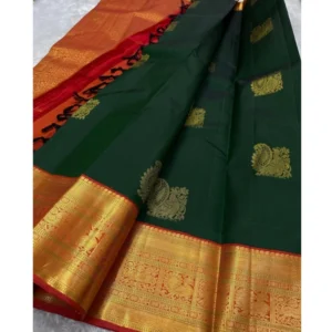 54456634167_10d1004e6d_o_d-1000x1000-2.webp Generic Women's Silk Printed Saree With Unstitched Blouse 5.5Mtr (Green)