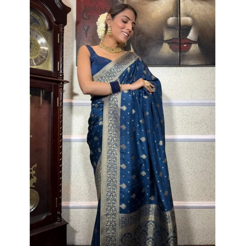 54457451081_75ddb1c069_o_d-1000x1000-1.webp Generic Women's Silk Printed Saree With Unstitched Blouse 5.5Mtr (Rama)