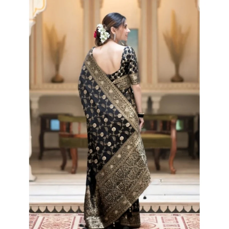 54457451561_97899b951f_o_d-1000x1000-1.webp Generic Women's Silk Printed Saree With Unstitched Blouse 5.5Mtr (Black)