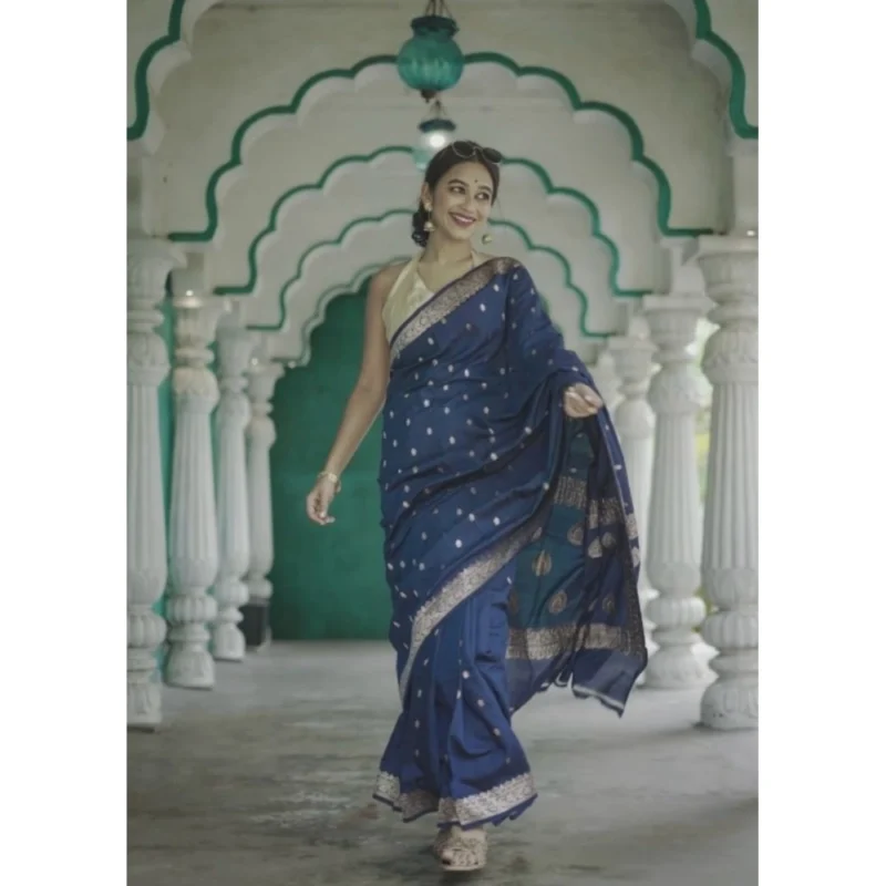 54457454911_21d5608358_o_d-1000x1000-1.webp Generic Women's Cotton Printed Saree With Unstitched Blouse 5.5Mtr (Navy Blue)