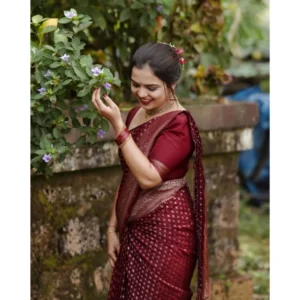 54457454996_1d5bdd0296_o_d-1000x1000-1.webp Generic Women's Silk Printed Saree With Unstitched Blouse 5.5Mtr (Maroon)