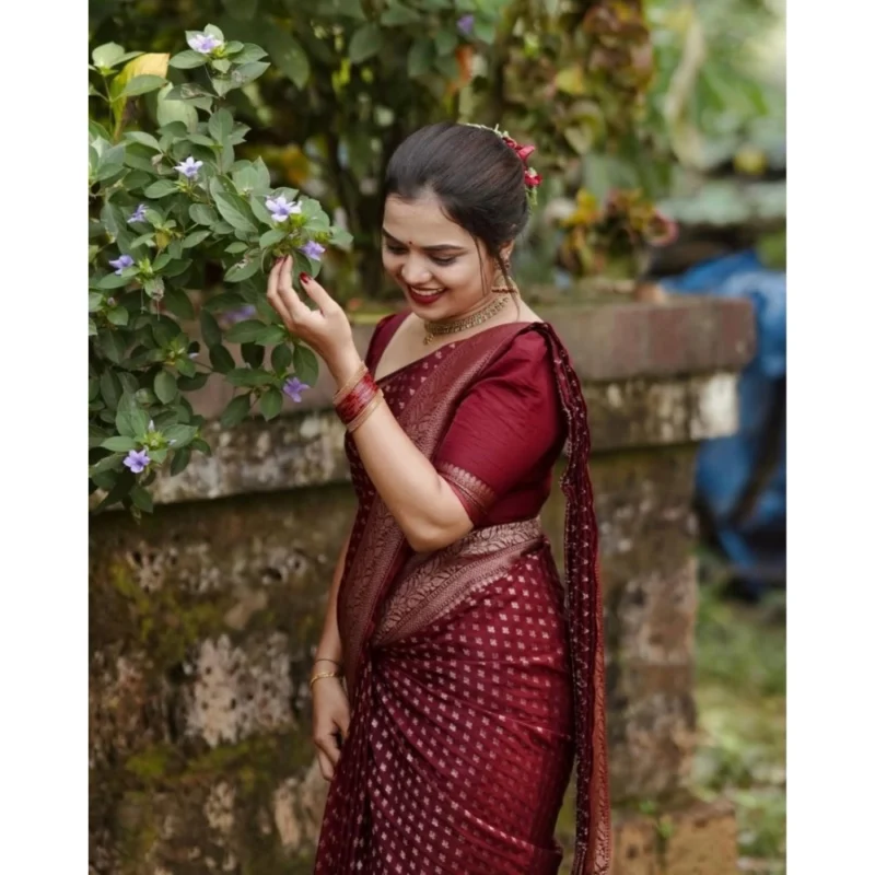 54457454996_1d5bdd0296_o_d-1000x1000-1.webp Generic Women's Silk Printed Saree With Unstitched Blouse 5.5Mtr (Maroon)