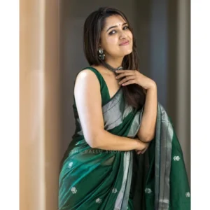 54457456351_027671386c_o_d-1000x1000-1.webp Generic Women's Cotton Printed Saree With Unstitched Blouse 5.5Mtr (Green)