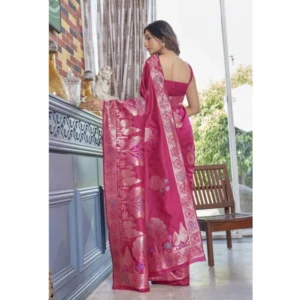 54457470676_014385b715_o_d-1000x1000-1.webp Generic Women's Silk Printed Saree With Unstitched Blouse 5.5Mtr (Rani Pink)