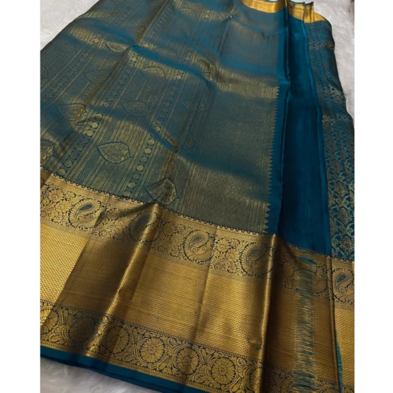 54457472466_0cea64b314_o_d-1000x1000-1.webp Generic Women's Silk Printed Saree With Unstitched Blouse 5.5Mtr (Rama)