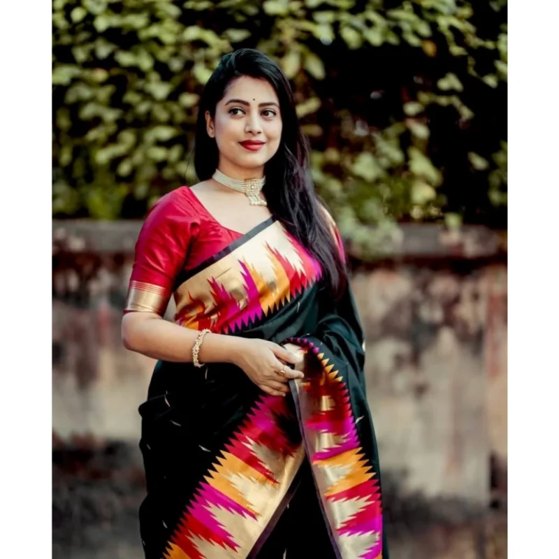 54457472531_f7b32c435a_o_d-1000x1000-1.webp Generic Women's Silk Printed Saree With Unstitched Blouse 5.5Mtr (Multicolor)