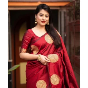 54457641429_6f05b7c93e_o_d-1000x1000-1.webp Generic Women's Silk Printed Saree With Unstitched Blouse 5.5Mtr (Red)