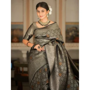 54457643049_fa37ea45cb_o_d-1000x1000-1.webp Generic Women's Silk Printed Saree With Unstitched Blouse 5.5Mtr (Black)