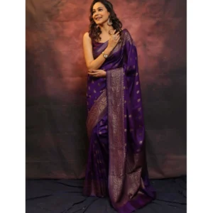 54457644104_2c3bc1eea5_o_d-1000x1000-1.webp Generic Women's Silk Printed Saree With Unstitched Blouse 5.5Mtr (Purple)