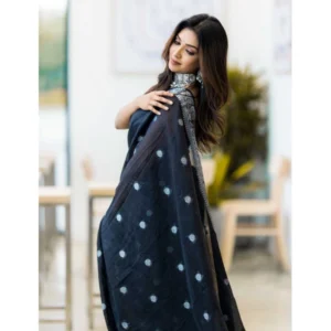 54457644659_82a6659677_o_d-1000x1000-1.webp Generic Women's Cotton Printed Saree With Unstitched Blouse 5.5Mtr (Black)