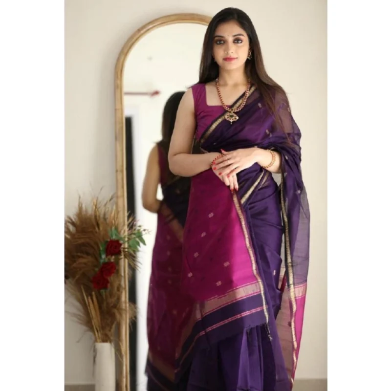 54457646389_4d173336f3_o_d-1000x1000-1.webp Generic Women's Cotton Printed Saree With Unstitched Blouse 5.5Mtr (Navy Blue)