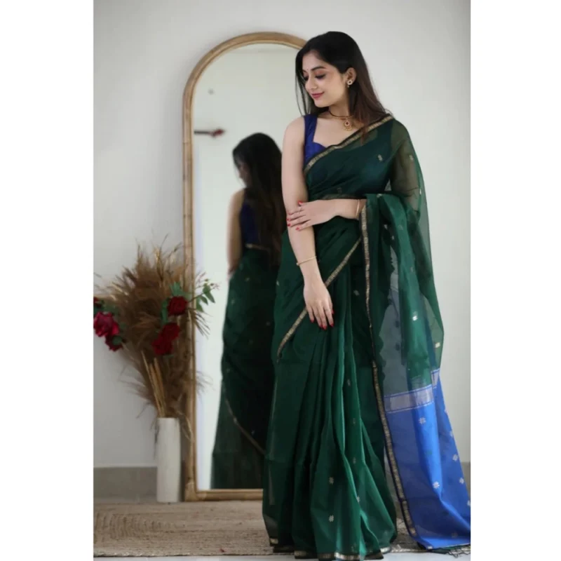 54457646409_d041f4e36e_o_d-1000x1000-1.webp Generic Women's Cotton Printed Saree With Unstitched Blouse 5.5Mtr (Green)