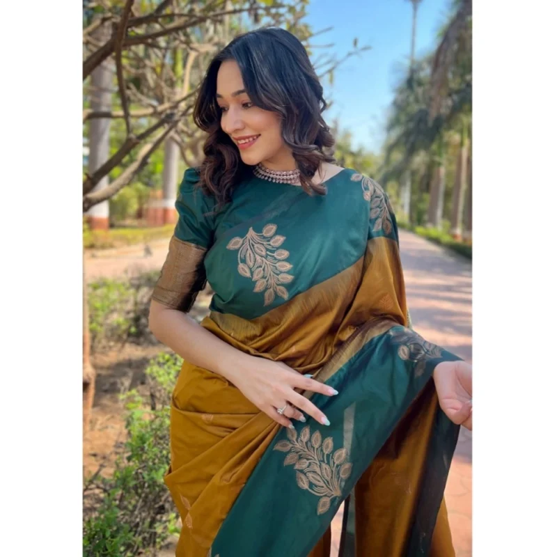 54457661384_b3632c8773_o_d-1000x1000-1.webp Generic Women's Silk Printed Saree With Unstitched Blouse 5.5Mtr (Yellow)