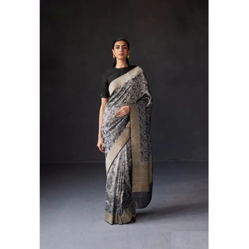 54457662899_2dbe8cdc9d_o_d-1000x1000-1.webp Generic Women's Silk Printed Saree With Unstitched Blouse 5.5Mtr (Grey)