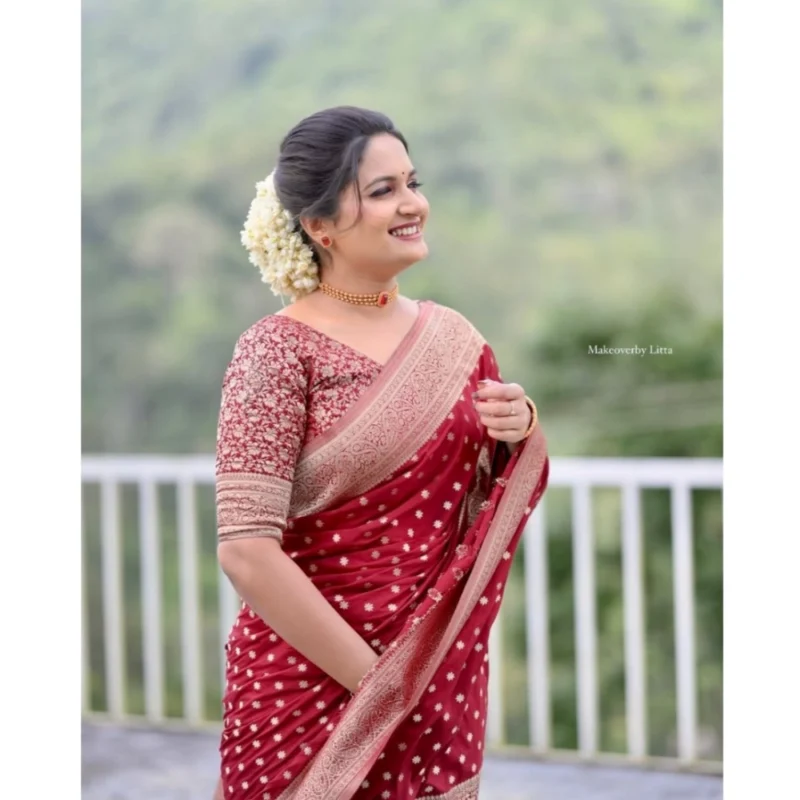 54457708183_6c8e038b0b_o_d-1000x1000-1.webp Generic Women's Silk Printed Saree With Unstitched Blouse 5.5Mtr (Maroon)