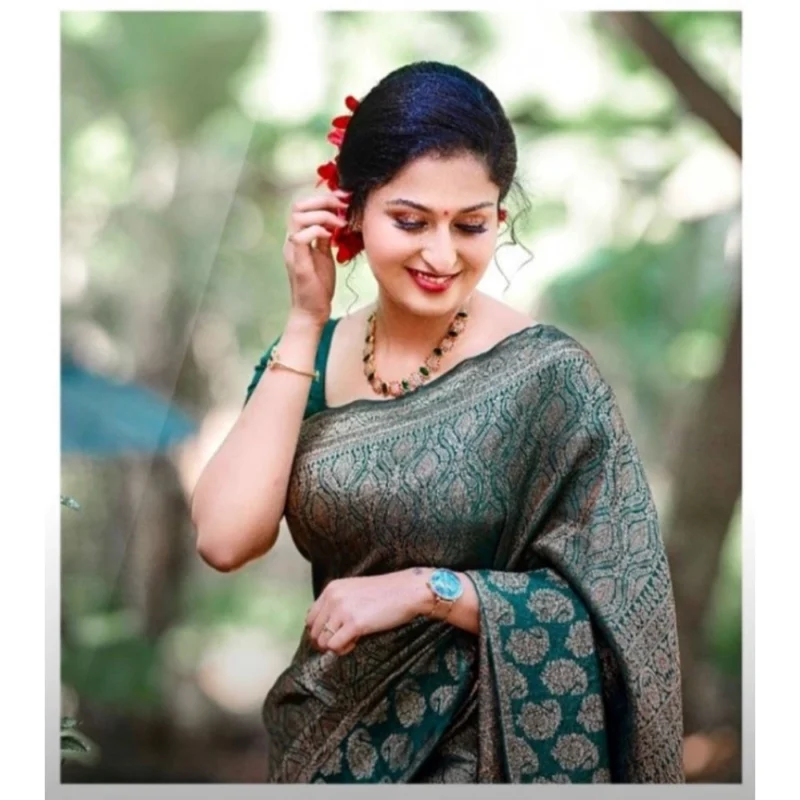 54457708748_7d6753e27d_o_d-1000x1000-1.webp Generic Women's Silk Printed Saree With Unstitched Blouse 5.5Mtr (Green)