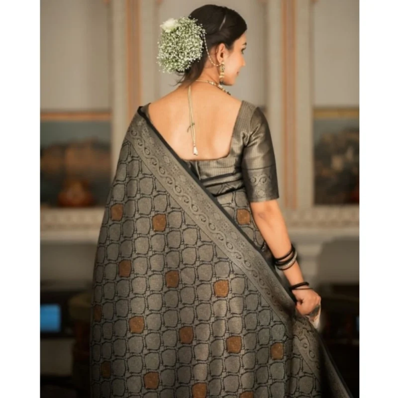54457710428_82a18f8ffb_o_d-1000x1000-1.webp Generic Women's Silk Printed Saree With Unstitched Blouse 5.5Mtr (Black)