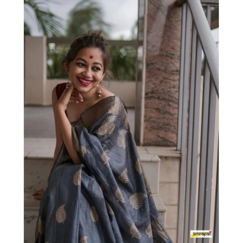 54457710518_4d14a237a0_o_d-1000x1000-1.webp Generic Women's Silk Printed Saree With Unstitched Blouse 5.5Mtr (Grey)