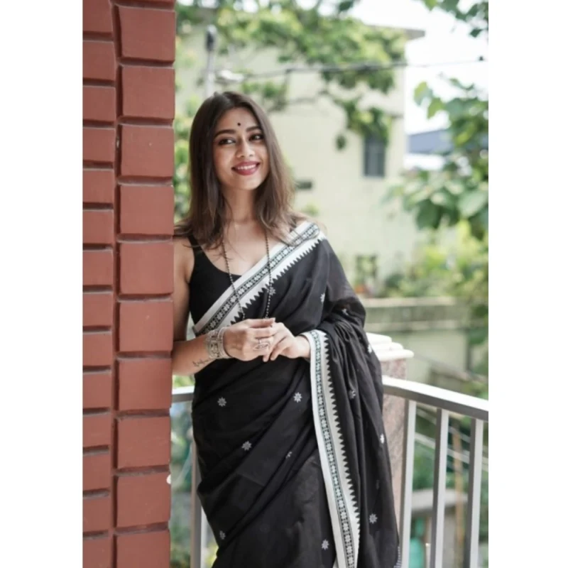 54457711548_e9cae9cce0_o_d-1000x1000-1.webp Generic Women's Cotton Printed Saree With Unstitched Blouse 5.5Mtr (Black)