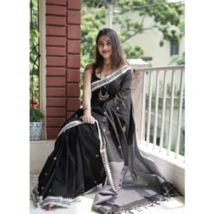 54457711598_d83e0d56e5_o_d-1000x1000-1.webp Generic Women's Cotton Printed Saree With Unstitched Blouse 5.5Mtr (Black)