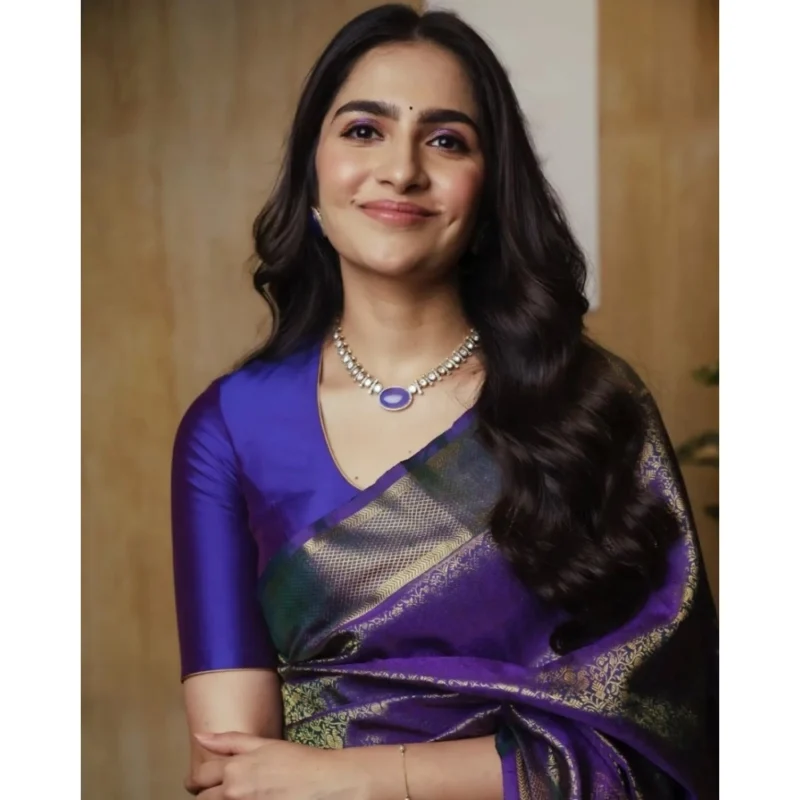 54457712083_b4ce08f05b_o_d-1000x1000-1.webp Generic Women's Silk Printed Saree With Unstitched Blouse 5.5Mtr (Purple)