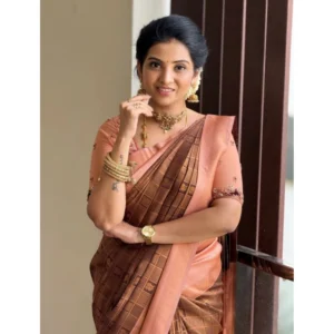 54457728273_d78bcfb7d1_o_d-1000x1000-1.webp Generic Women's Silk Printed Saree With Unstitched Blouse 5.5Mtr (Brown)