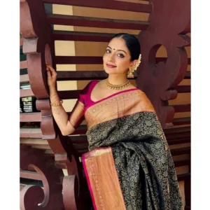 54457728603_ca8f333734_o_d-1000x1000-1.webp Generic Women's Silk Printed Saree With Unstitched Blouse 5.5Mtr (Green)