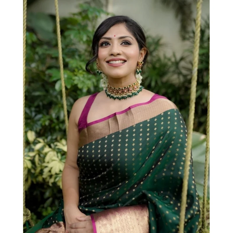 54457728763_44bc971c30_o_d-1000x1000-1.webp Generic Women's Silk Printed Saree With Unstitched Blouse 5.5Mtr (Green)