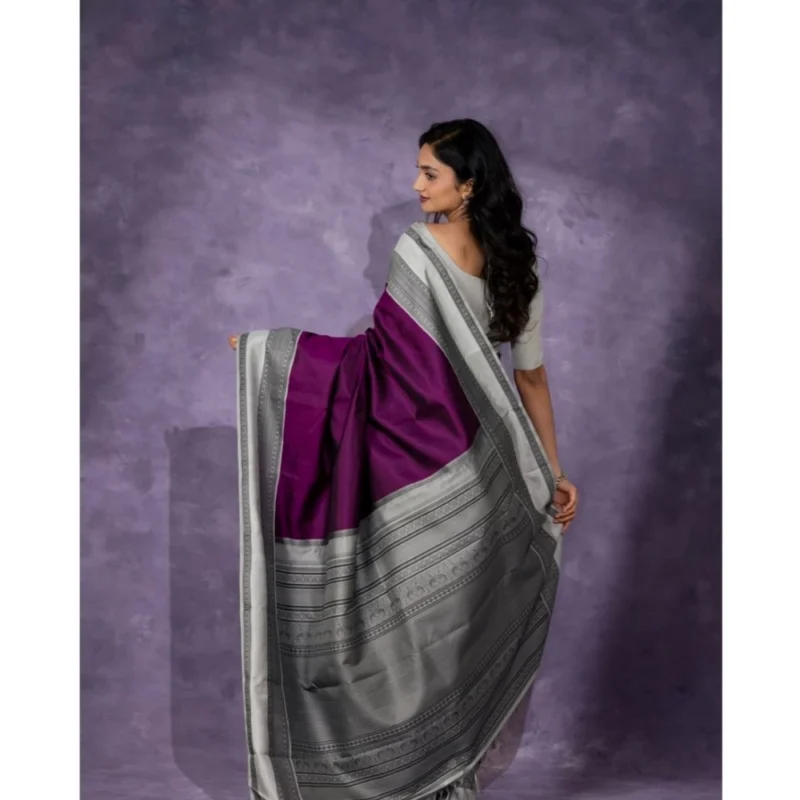 54457728788_25ddd48908_o_d-1000x1000-1.webp Generic Women's Silk Printed Saree With Unstitched Blouse 5.5Mtr (Purple)