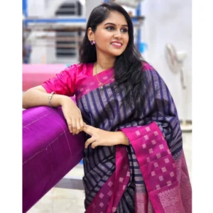 54457730313_7b55d5eb7a_o_d-1000x1000-1.webp Generic Women's Silk Printed Saree With Unstitched Blouse 5.5Mtr (Navy Blue)