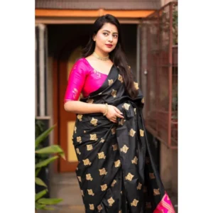 54457813140_7af4010dba_o_d-1000x1000-1.webp Generic Women's Silk Printed Saree With Unstitched Blouse 5.5Mtr (Pink)