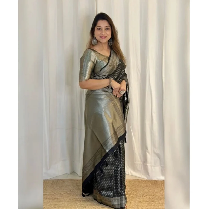 54457816160_5b7f205a3f_o_d-1000x1000-1.webp Generic Women's Silk Printed Saree With Unstitched Blouse 5.5Mtr (Black)