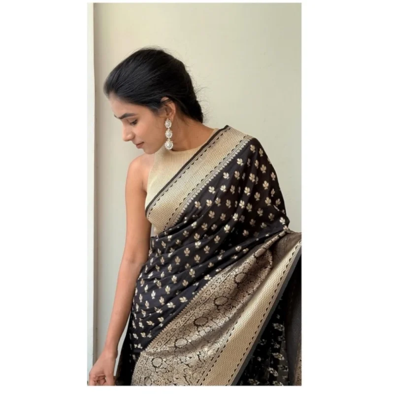 54457816495_bb9799b1f6_o_d-1000x1000-1.webp Generic Women's Silk Printed Saree With Unstitched Blouse 5.5Mtr (Black)