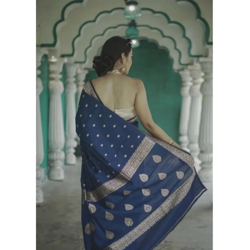 54457816730_b10ff19c5d_o_d-1000x1000-1.webp Generic Women's Cotton Printed Saree With Unstitched Blouse 5.5Mtr (Navy Blue)
