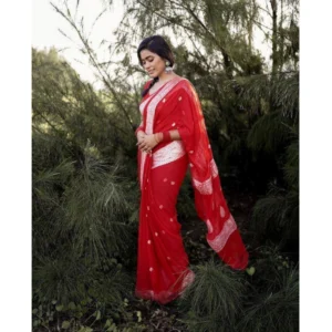 54457817670_fc2efb4bc7_o_d-1000x1000-1.webp Generic Women's Cotton Printed Saree With Unstitched Blouse 5.5Mtr (Red)