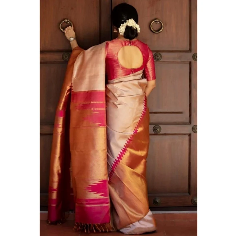 54457883888_9e3e4ee5ef_o_d-1000x1000-1.webp Generic Women's Silk Printed Saree With Unstitched Blouse 5.5Mtr (Cream)
