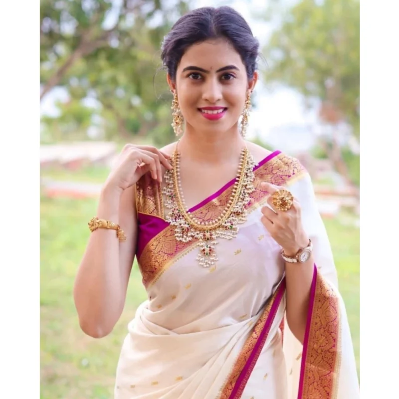 54457883918_9b6e14d8fd_o_d-1000x1000-1.webp Generic Women's Silk Printed Saree With Unstitched Blouse 5.5Mtr (White)