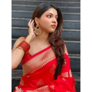 54457985870_3f1376ac7f_o_d-1000x1000-1.webp Generic Women's Silk Printed Saree With Unstitched Blouse 5.5Mtr (Red)