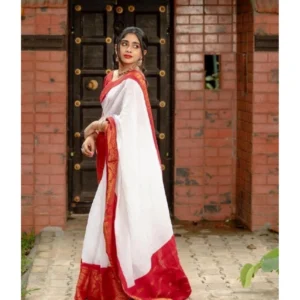 54457986325_27c9ec0c65_o_d-1000x1000-1.webp Generic Women's Silk Printed Saree With Unstitched Blouse 5.5Mtr (White)