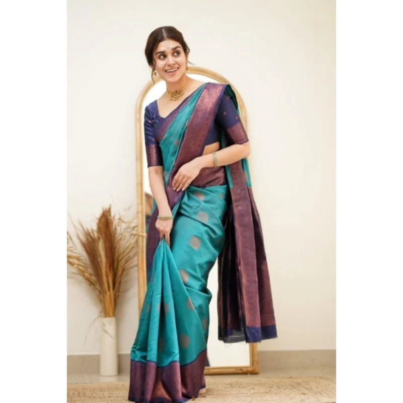 54457986390_89c57ed299_o_d-1000x1000-1.webp Generic Women's Silk Printed Saree With Unstitched Blouse 5.5Mtr (Rama)