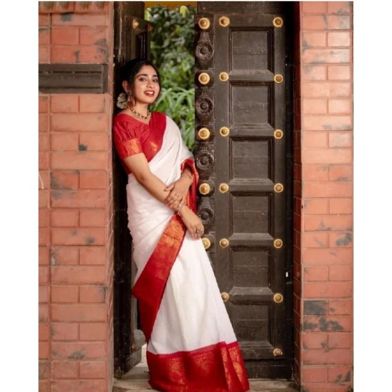 54457986415_032b2428a2_o_d-1000x1000-1.webp Generic Women's Silk Printed Saree With Unstitched Blouse 5.5Mtr (White)