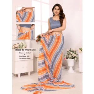 54459325356_8c23c43967_o_d-1000x1000-1.webp Generic Women's Small Lace Georgette Striped Ready-to-Wear Saree With Unstitched Blouse 5.5 Mtr (Grey)