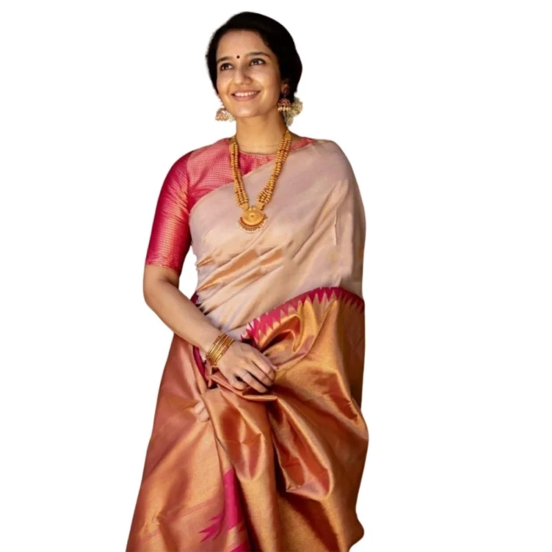 54464938742_e4310f3702_o_d-1000x1000-1.webp Generic Women's Silk Printed Saree With Unstitched Blouse 5.5Mtr (Cream)