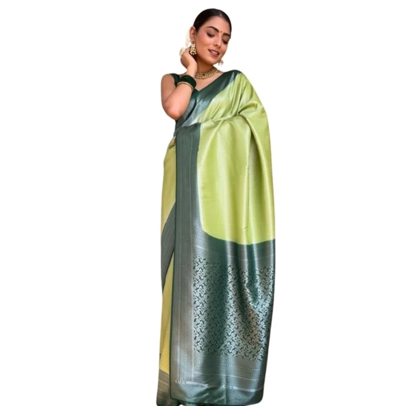 54464939107_f0b4f7d4cd_o_d-1000x1000-1.webp Generic Women's Silk Printed Saree With Unstitched Blouse 5.5Mtr (Sea Green)