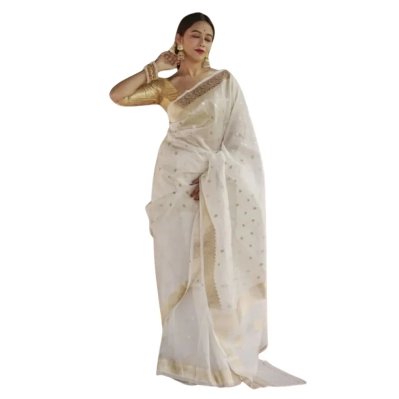 54464939727_79b4f2d307_o_d-1000x1000-1.webp Generic Women's Cotton Printed Saree With Unstitched Blouse 5.5Mtr (White)