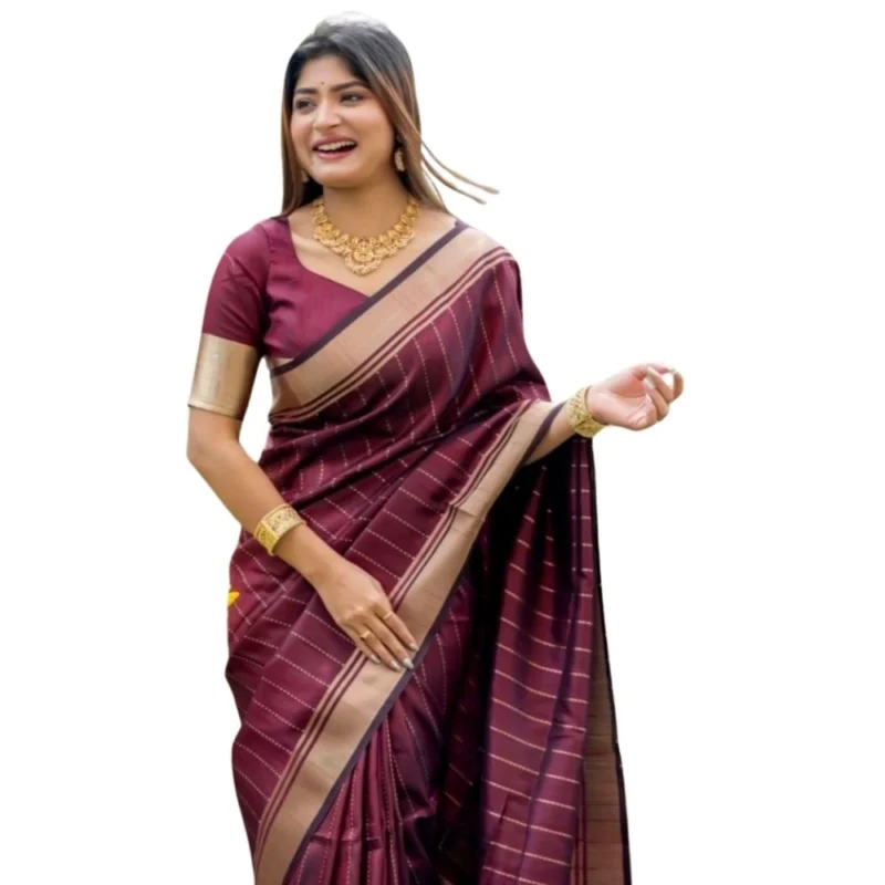54464939737_533efe6eef_o_d-1000x1000-1.webp Generic Women's Silk Printed Saree With Unstitched Blouse 5.5Mtr (Maroon)
