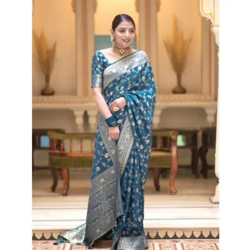 54464940452_cf2df9eed2_o_d-1000x1000-1.webp Generic Women's Silk Printed Saree With Unstitched Blouse 5.5Mtr (Rama)